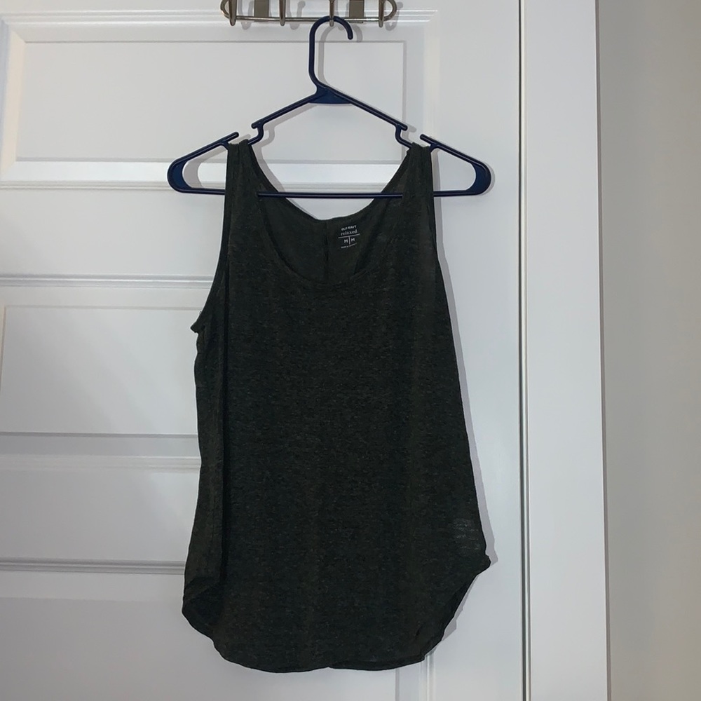 Green Old Navy Relaxed Fit Tank Top
